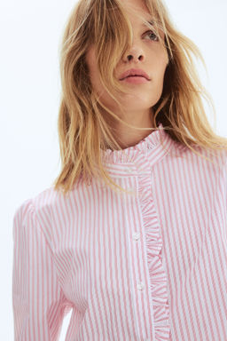 Blusa de popelina con volantes - H&m фото 3