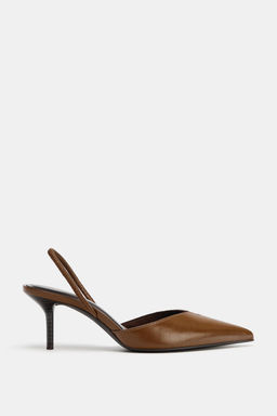ZAPATO TAC?N DESTALONADO / Marr?n - Zara фото 3