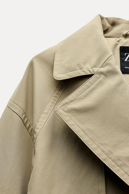 WATER-REPELLENT MIDI TRENCH COAT WITH BELT - Zara фото 5