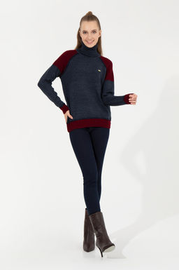 Kad_n Lacivert Kazak