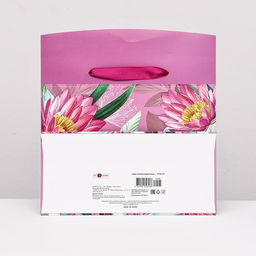 Пакет подарочный Цветы розовый, 27 х 20 х 13 см - Simaland фото 2