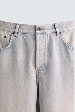 JEANS BAGGY CROPPED FIT / Azul claro - Zara фото 9