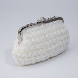 Сумка-клатч на фермуаре, цвет белый - Simaland фото 2