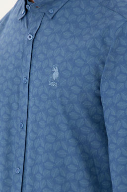 Мужская темно-синяя рубашка с длинным рукавом Неожиданная скидка в корзине - U.s. polo assn фото 7