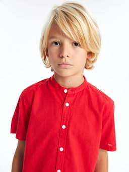 Hakim Yaka K?sa Kollu Erkek ?ocuk G?mlek - Waikiki фото 5