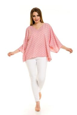 Блузка 864 горох на розовом - Novita фото 3