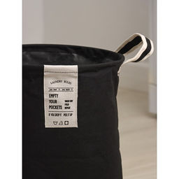 Корзина для белья Доляна Laundary, 3545 см, чёрная фото 3