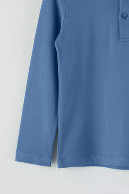 Indigo-Tas %100 Pamuk 2li Duz Erkek Cocuk Orme T-Shirt TKDAW26TS00010 - Trendyolmilla фото 8