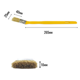 Кисть радиаторная КФР-25х10мм "Эксперт" (нат.щетина, п/эт.ручка) "АКОР"
