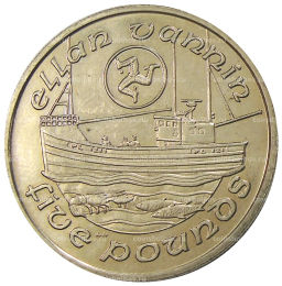 5 фунтов 1992 года Остров Мэн