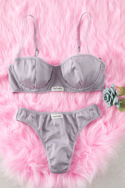 TRENDYOLMILLA Beyaz Fitilli Etiket Detayl? Ip Ask?l? Kaps?z Orme Ic Camas?r? Tak?m? THMSS24CC00029 фото 5