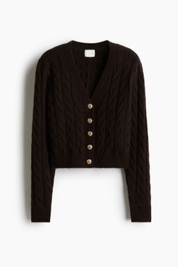 Cardigan en punto trenzado - H&m фото 6