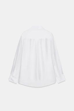 CAMISA FLUIDA BORDADOS ZW COLLECTION / Blanco - Zara фото 6