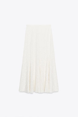 SOFT TOUCH LACE SKIRT - Zara фото 7