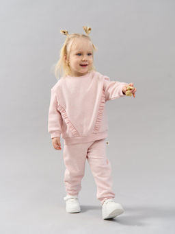 Свитшот с рюшей Клубничный коктейль утепленный 0+ - Bungly фото 7