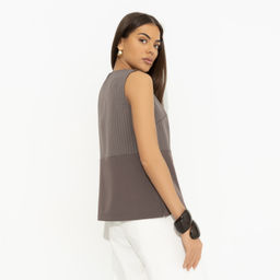 Блуза свободной посадки Кейт Мосс отдыхает (brown) - Charutti фото 5