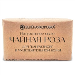 Чайная роза. Натуральное мыло - Зеленая коробка фото 2