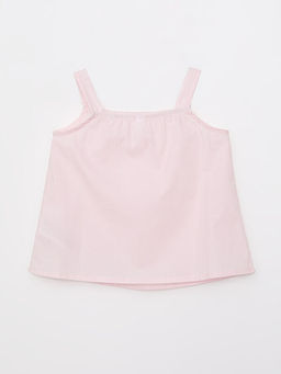 Kare Yaka Ask?l? ?izgili Pamuklu K?z Bebek Bluz - Waikiki фото 2