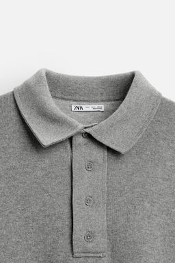 IRREGULAR STITCH KNIT POLO SHIRT - Zara фото 9