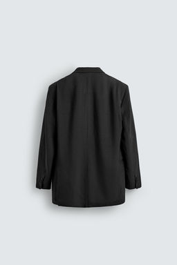 BLAZER TRAJE RELAXED FIT VISCOSA - LINO / Negro - Zara фото 8