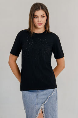 Арт. 3402/2 Футболка женская 44-52 (5 шт) Цвет:черный - Калинка фото 4