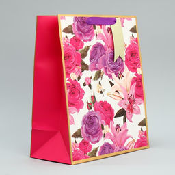 Цена за 2 шт. Пакет подарочный, упаковка, Самой нежной, 30.5?25?12.5 см