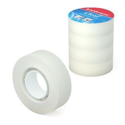 Цена за 1 шт. Набор из 4 клейких лент ErichKrause Clear, 18ммх33м (в пленке)