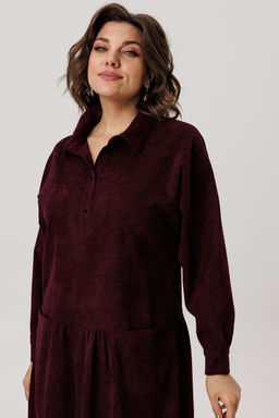 Платье ANELLI 1730 морозная вишня  фото 4