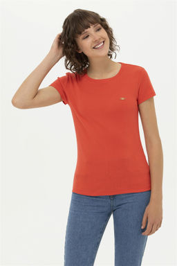 U. S. Polo Assn Женская красная футболка с круглым вырезом - U.s. polo assn фото 8