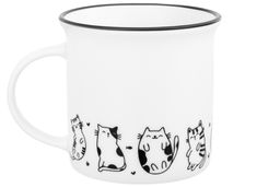 Кружка 240 мл 11*8*8 см БЕЗ КОТА ЖИЗНЬ НЕ ТА Жизнь котят NEW BONE CHINA - Elan gallery фото 6