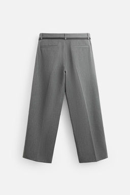 BELTED PLEATED TROUSERS - Zara фото 9