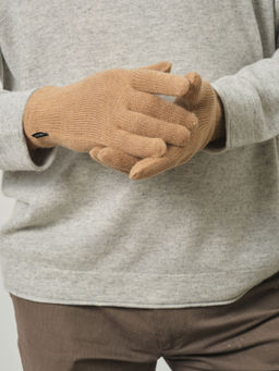 Перчатки из кашемира KW190442-F кэмел