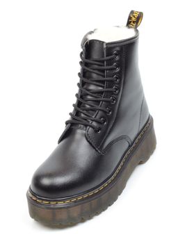 04-MB6022-1 BLACK Ботинки зимние женские (натуральная кожа, натуральный мех) - Фабричный китай фото 5