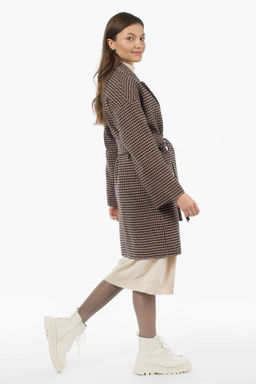 Пальто женское демисезонное (пояс) - El podio фото 4