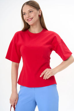 Футболка с завязками Николь (красный) - Эльза фото 8