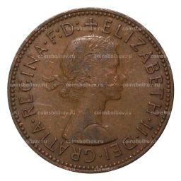 Монета 1/2 пенни 1964 года