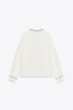 RUSTIC EMBROIDERED BLOUSE - Zara фото 8