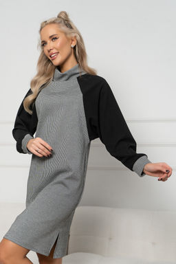 Платье Open Style 6570 черно-серый