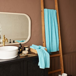 Полотенце махровое Экономь и Я 70*140 см, цв. голубой, 100% хлопок, 320 гр/м2  фото 10