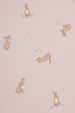 Crockid _ К 1156/бежевый,кролики и цветы сорочка для дев