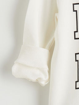 Bask?l? Erkek ?ocuk Sweatshirt