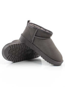 04-PF8300-5 GRAY Угги женские (натуральная замша, 100% шерсть)