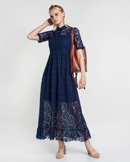 Платье женское темно-синее
