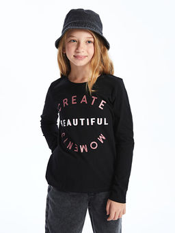 Bisiklet Yaka K?z ?ocuk Ti??rt