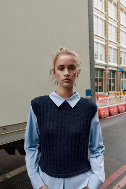COMBINED POPLIN SHIRT - Zara фото 4