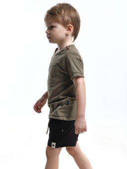 Комплект для мальчика детский сад UD 7886/22-9846 хаки/черный - Mini maxi фото 12