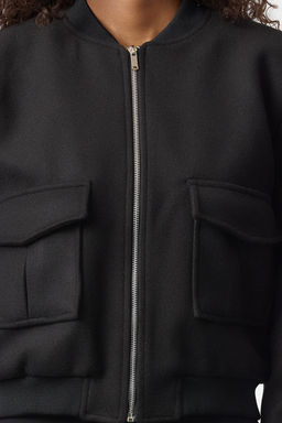 TRENDYOLMILLA Koyu Vizon Regular Kal?p Orme Kase Bomber Ceket Mont TWOAW25MO00085 фото 4