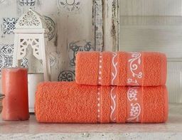Махровое полотенце Ариэль-розовый коралл 70*130 см. хлопок 100%