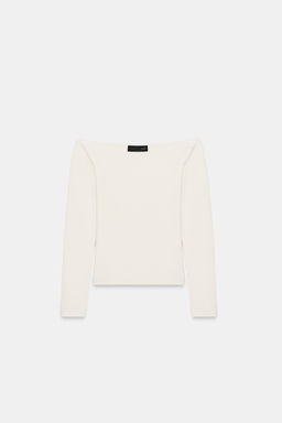 TOP PUNTO OFF SHOULDER / Crudo - Zara фото 3