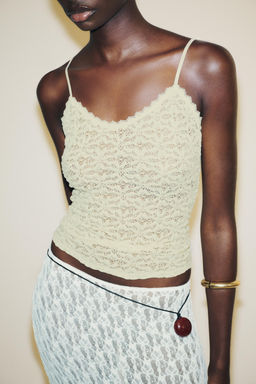 FLARED LACE MAXI SKIRT - Zara фото 4
